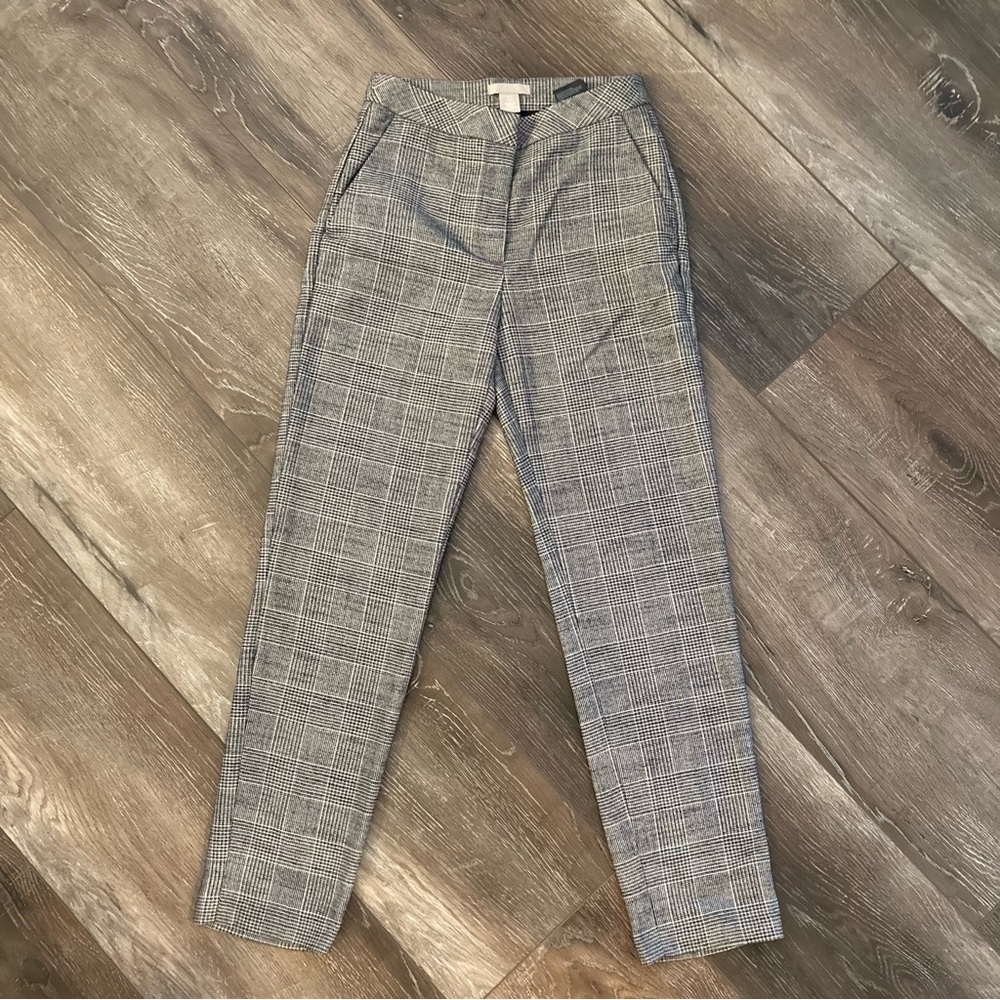 H&M Plaid Pants Trouser Size 2
